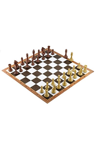 İTALFAMA Set de șah premium din PVC pentru turnee, rege de 9,5 cm + tablă 51x...