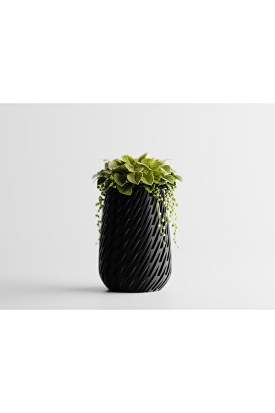 LayerCrew Vază decorativă Thyren 14 cm 10 cm 10 cm Black