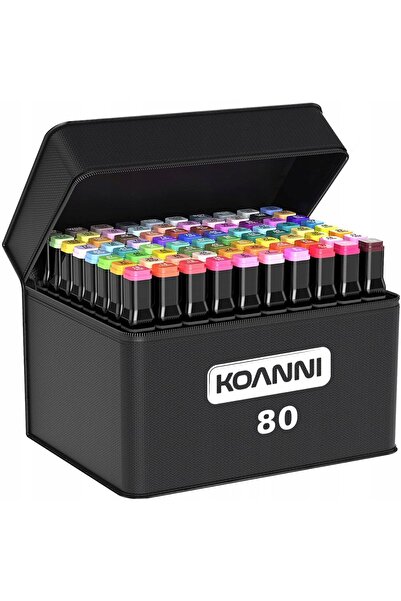 Other KOANNI MARKERE CU ALCOOL DUBLU-ACȚIONATE 80 BUCĂȚI + CUTIE