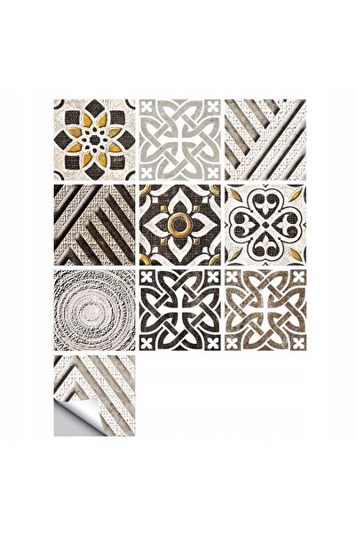 Koanni Plăci autoadezive din PVC tip patchwork, set de 10, tapet 20x20cm zm-0...