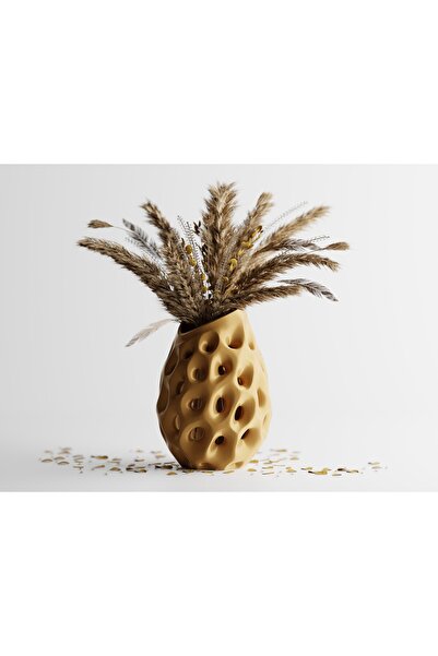 LayerCrew Vază decorativă Pora 14 cm 9.7 cm 9.8 cm Gold
