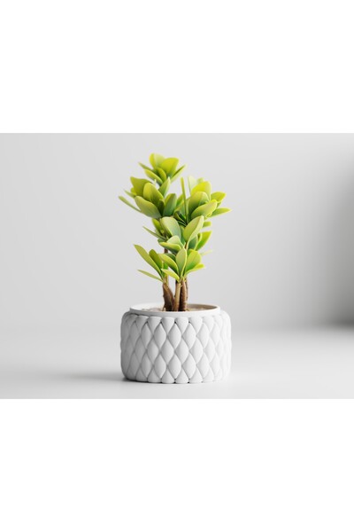 LayerCrew Ghiveci decorativ Tilani 10.5 cm 6.1 cm 10.5 cm Ivory White