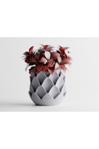 LayerCrew Ghiveci decorativ Phyllara 11.5 cm 12.5 cm 12.5 cm Marmură