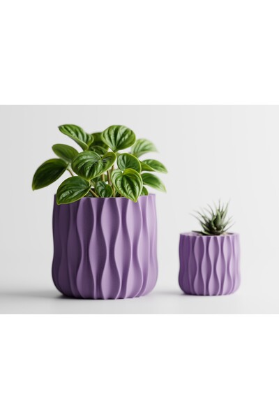LayerCrew Ghiveci decorativ Modu 15.3 cm 16.3 cm 16.4 cm Lilac Purple