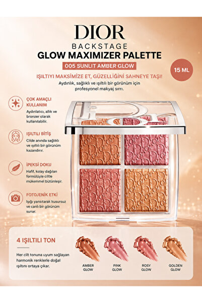 Dior Backstage Glow Maximizer Doğal Işıltı Veren 4’lü Aydınlatıcı & Glow Yüz ...