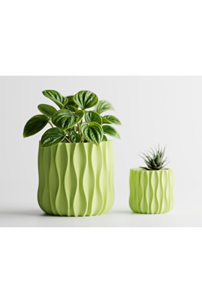LayerCrew Ghiveci decorativ Modu 12.7 cm 13.5 cm 13.6 cm Apple Green