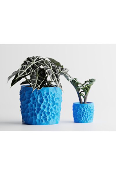 LayerCrew Ghiveci decorativ Cratera 6.1 cm 7 cm 7.1 cm Cyan