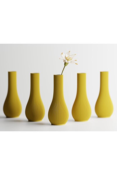 LayerCrew Vază pentru un fir Rini 18 cm 8 cm 8 cm Yellow