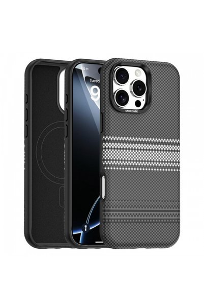 OEM MagSafe Case for Apple iPhone 16 Pro Max, OEM, Gradient Rainbow, Black