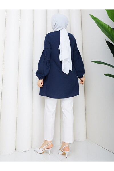moda periy ESİLA TUNİK LACİVERT