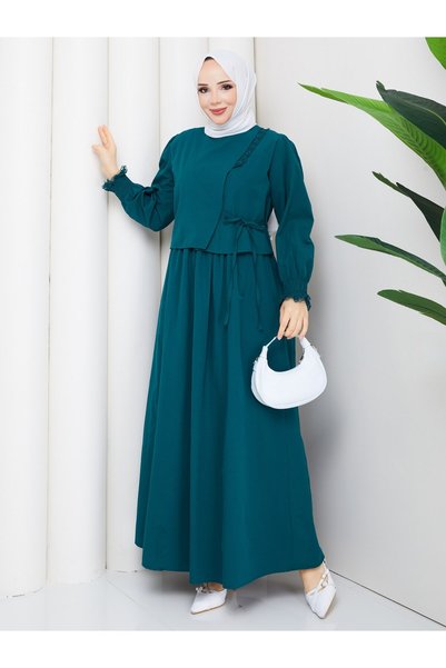 moda periy Selen Dress Petrol