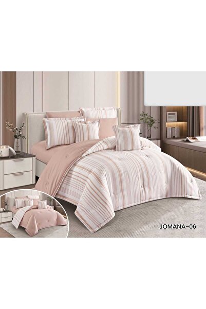 BIET ALMAFROSHAT 8-Piece Quilt Set with a New Double-Sided Microfiber Polyest...
