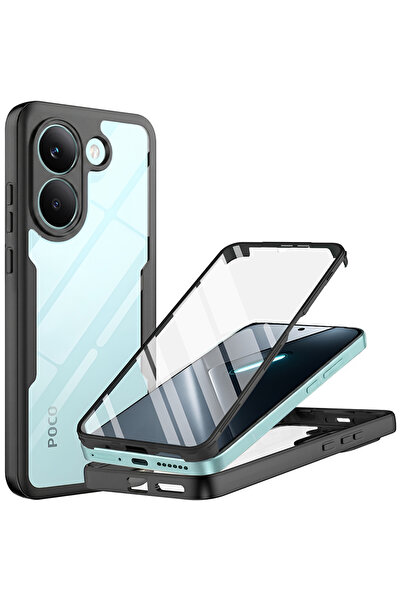 Techsuit ColorVerse Σειρά 360 + Προστατευτικό Οθόνης Xiaomi Poco X8 Pro Μαύρο