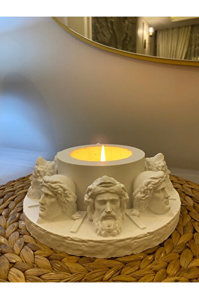 Sweet Zeus başlı dekoratif mumluk , dekoratif obje hediyeli ,biblo ,çok amaçl...