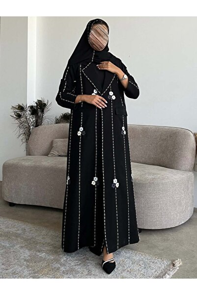 OLGA-ABAYA عباية آنيقة وعصرية من آولجا ا قماش كتان مع شك دردوزي قصة العباية ب...