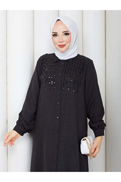 moda periy LİNA UZUN TUNİK SİYAH