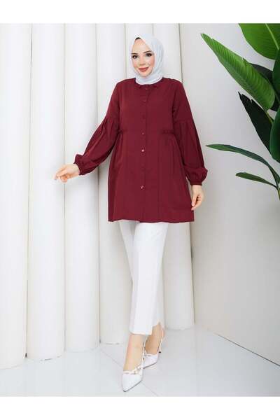 moda periy ESİLA TUNİK BORDO