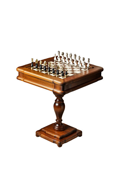 İTALFAMA Masă de șah de lux 58×58×9.5 cm cu piese de 10 cm