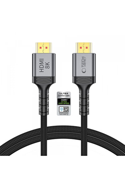 Tech-Protect Cablu Video Ultraboost 2, HDMI - HDMI, 8K, 1m, Negru