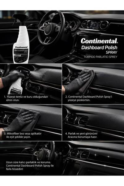 Continental Dashboard Polish Torpido Parlatıcı Sprey