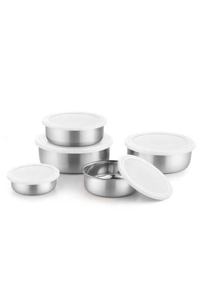 Noon East 5Pcs Stainless Steel Mixing Bowls with Airtight Lids, (310ml, 500ml...