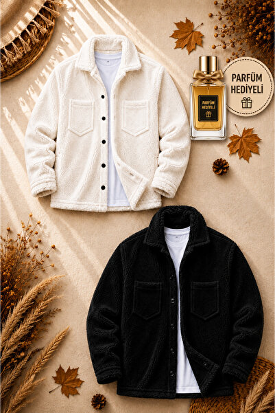 legends butik Set de 2 bucăți jachetă unisex din pluș + 100 ml parfum de iarn...