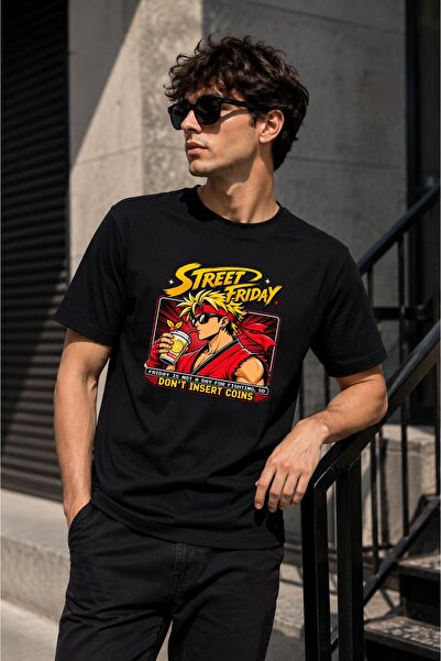 barsdepo Μπλουζάκι με στάμπα STREET FRIDAY, Ποιότητα PREMIUM Unisex για Παιδι...