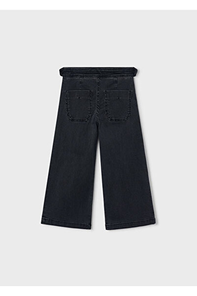 MAYORAL Black Girls' Wide-Leg Jeans 4523