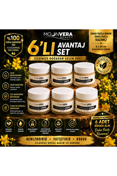 6'lı Avantaj Paketi Yoğun Onarıcı Doğal Kantaron Kremi (6 x 50 ml)