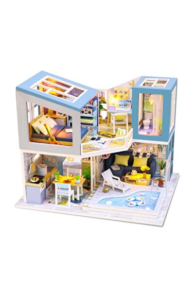 Fara brand Casa Moderna de Vacanta in Miniatura, 2 Niveluri, Mobilier, Acceso...