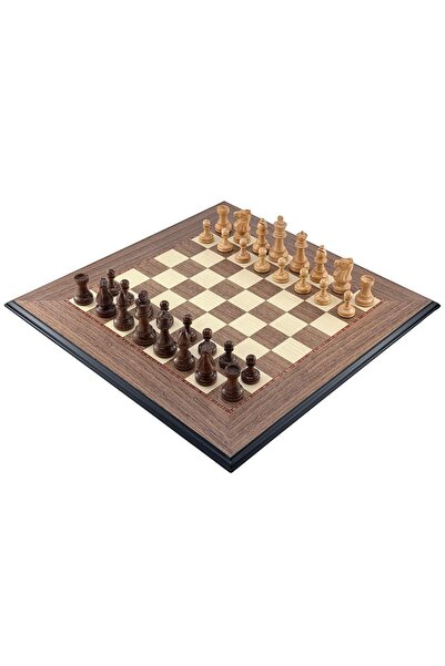 İTALFAMA Set de șah de lux Classico Acacia + Ferrer Walnut 50cm