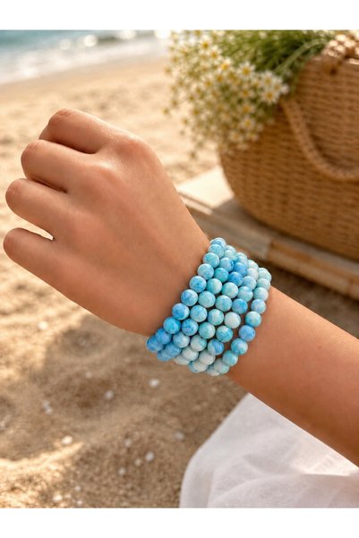 Generic Brand Colorful Beaded Bracelet Women's Summer Casual Jewelry Accessory Stylish Modern Design with Multiple Color Options