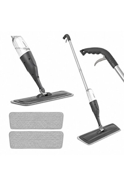 Ruhhy Mop cu pulverizator, rezervor de 300 ml, 360 °   Cap rotativ, set de 3 ...