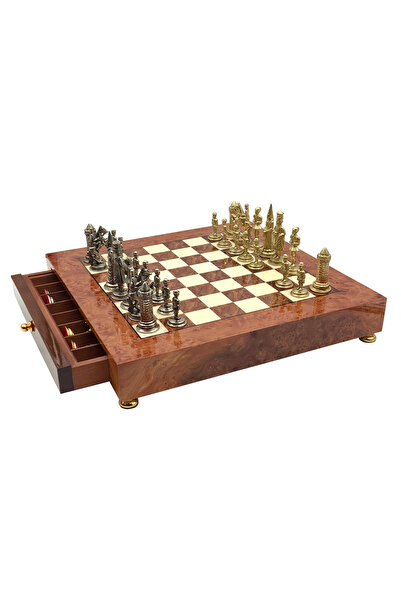 İTALFAMA Set de șah italian de lux Camelot Medio 42x42 cm