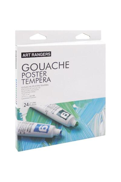 art rangers ألوان غواش/بوستر أساسية، مجموعة ألوان غواش، 24 لونًا 12.00 مل (0....