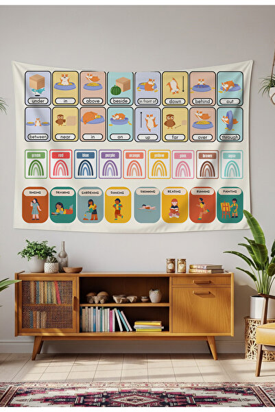 GREENDECOR English Alphabet Nursery and Kindergarten Decorative Wall Tapestry...