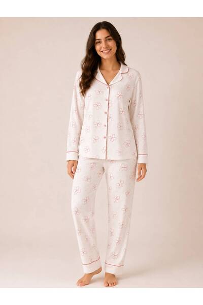 JUMALLİ Women's Bamboo Long Sleeve Shirt Pajama Set