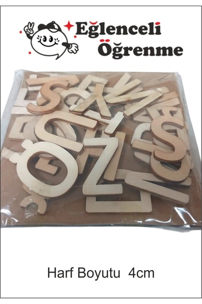 AHŞAP ALFABE SETİ (4CM)-3MM 29 ADET