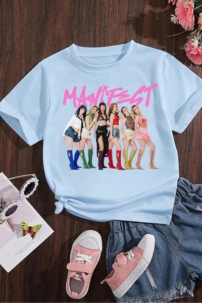 Mortimer Manifest Kız Çocuk Kalıp Kids Pamuklu Tişört