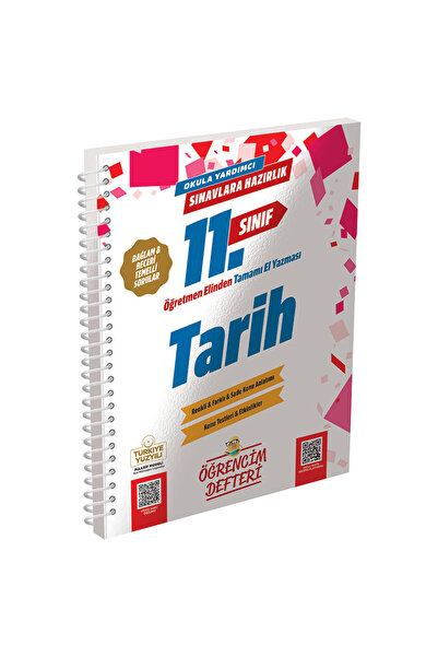 Murat Yayınları 3070 11.Sınıf Tarih Öğrencim Defteri