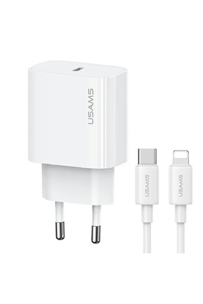Usams Λαντ. δίκτυο 1xUSB-C T65 PD20W Γρήγορη Φόρτιση PD US-CC226 + Καλώδιο US...