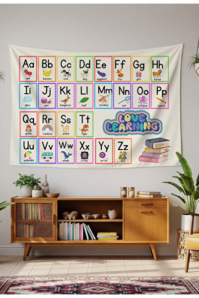 GREENDECOR English Alphabet Nursery and Kindergarten Decorative Wall Tapestry...