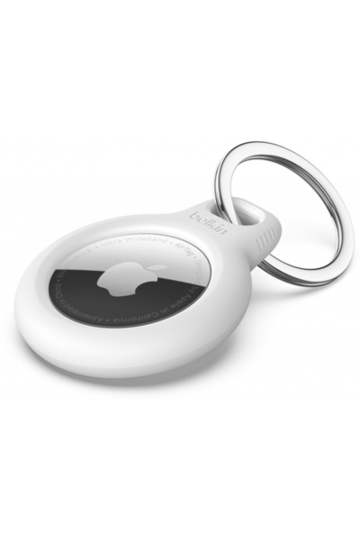 OEM Husa Belkin Key Ring pentru Apple AirTag, Alba F8W973btWHT