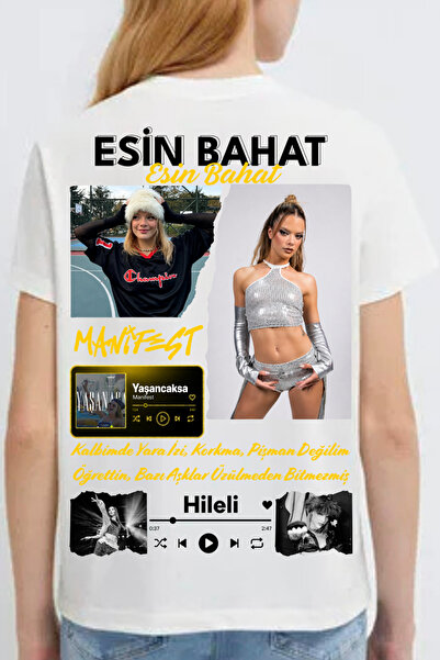 shidumanlar Manifest Esin Bahat Unisex T-shirt Özel Tasarım Baskılı Oversize ...