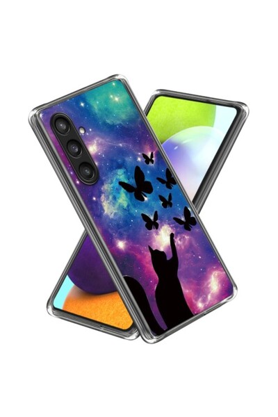 OEM Θήκη TPU Σιλικόνης για Samsung Galaxy S24 - Γάτα και Πεταλούδες