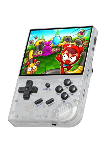 ANBERNIC RG35XX 64GB Retro Gaming Console 3.5 inch HD - Transparent White