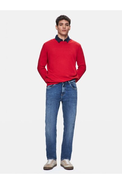 Ltb Hollywood 300 Straight Leg Mid Waist Mid Indigo Jean Pants