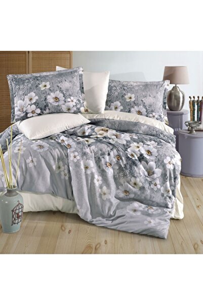 DENİZLİ ÇEYİZ Clasy Digital Satin Duvet Cover Set Solara