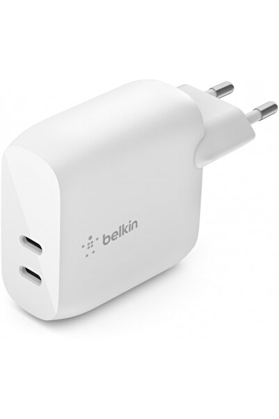 OEM Incarcator Retea Belkin BoostCharge Dual, 40W, 3A, 2 x USB-C, Alb WCB006vfWH