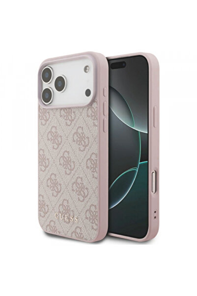 Guess Husa pentru Apple iPhone 18 Pro / 17 Pro, Guess, 4G Classic Logo, Roz